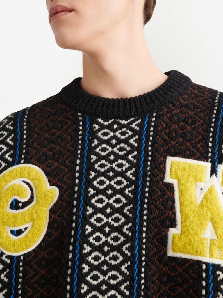 Blue Ow Baja Chunky Knit Sweater