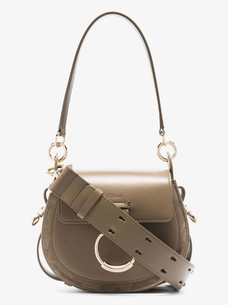 Green Tess Small Leather Shoulder Bag