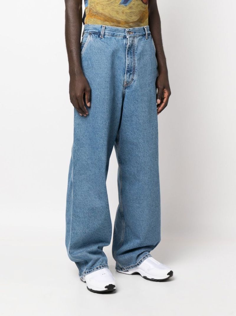 Blue Wide Leg Jeans