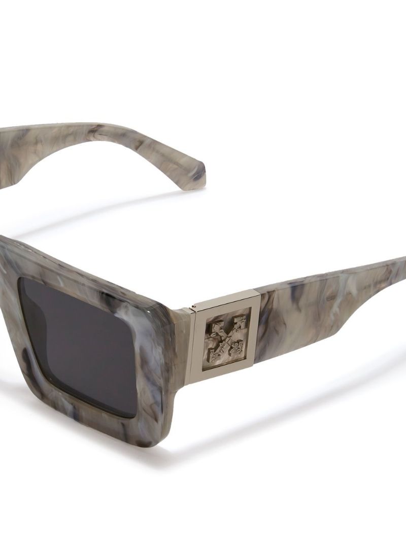 Grey Leonardo Square Sunglasses