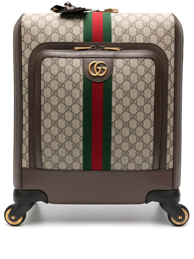 Beige Gg Canvas Cabin Suitcase