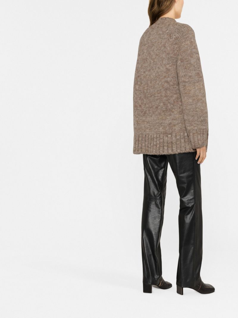 Brown Knitted Cardigan