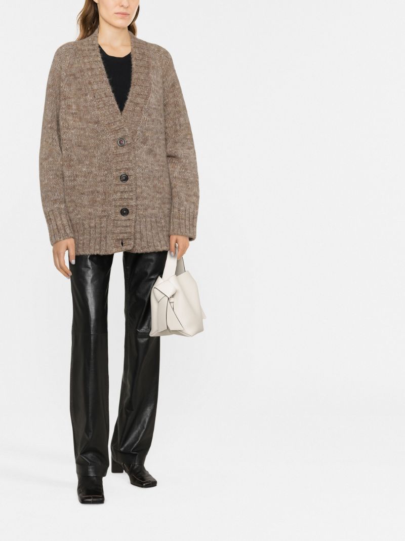 Brown Knitted Cardigan