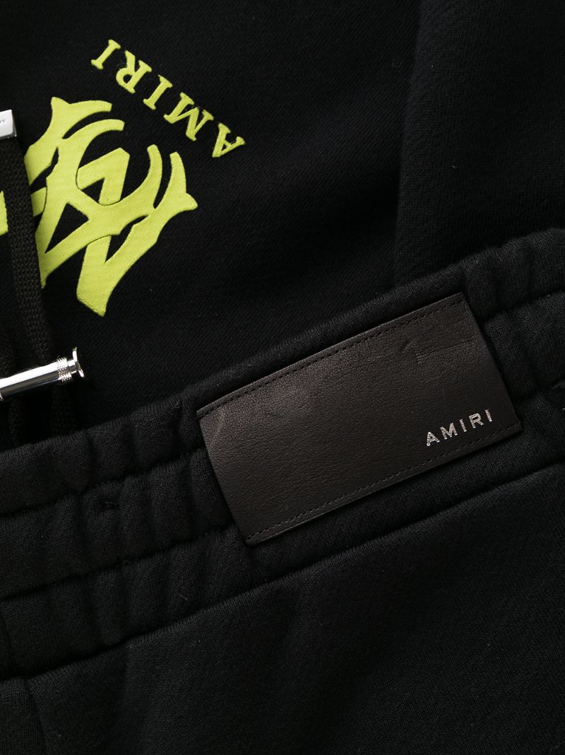 Black Logo Cotton Track Pants