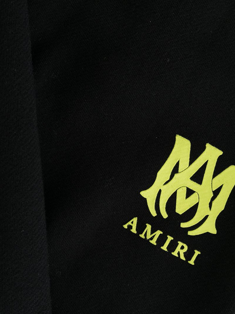 Black Logo Cotton Track Pants
