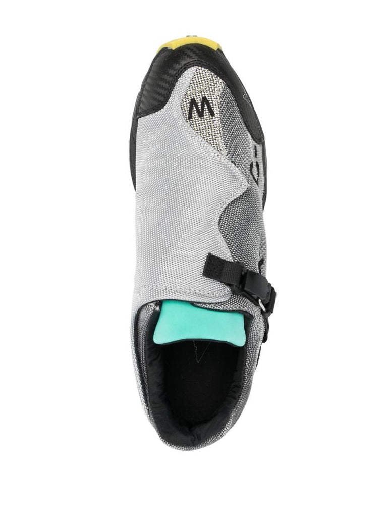 X Roa Black Minaar Panelled Hiking Sneakers