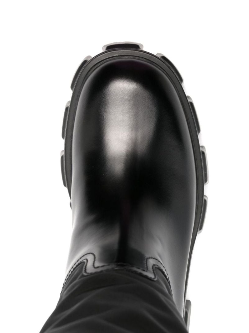 Black Monolith Knee-high Boots