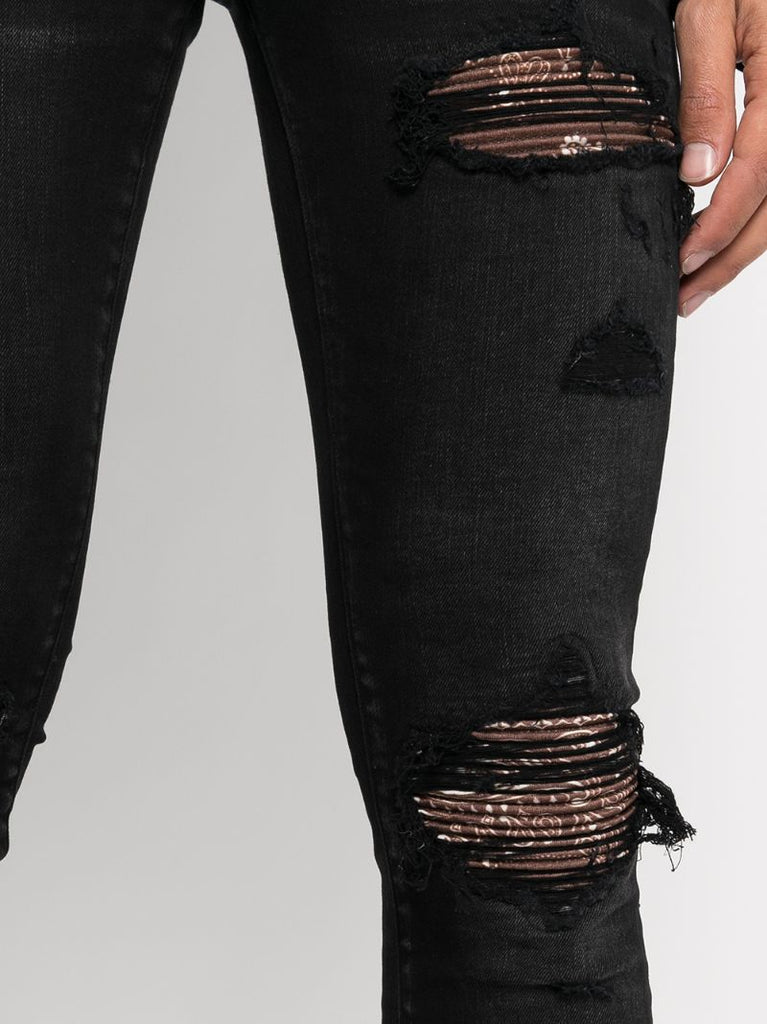 Black Mxi Bandana Skinny Jeans