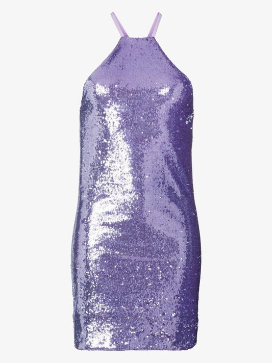 Audrey Open Back Sequinned Mini Dress