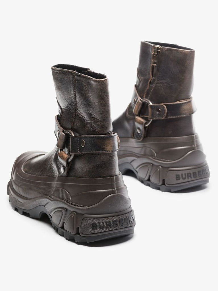 Black Leather Ankle Boots