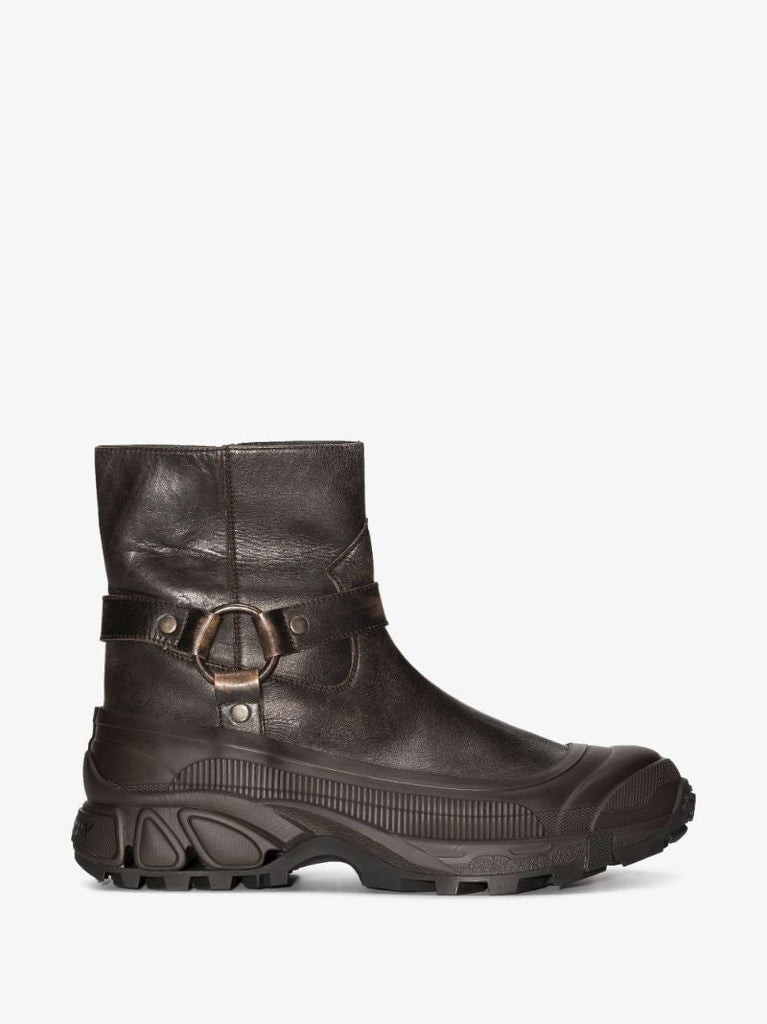 Black Leather Ankle Boots