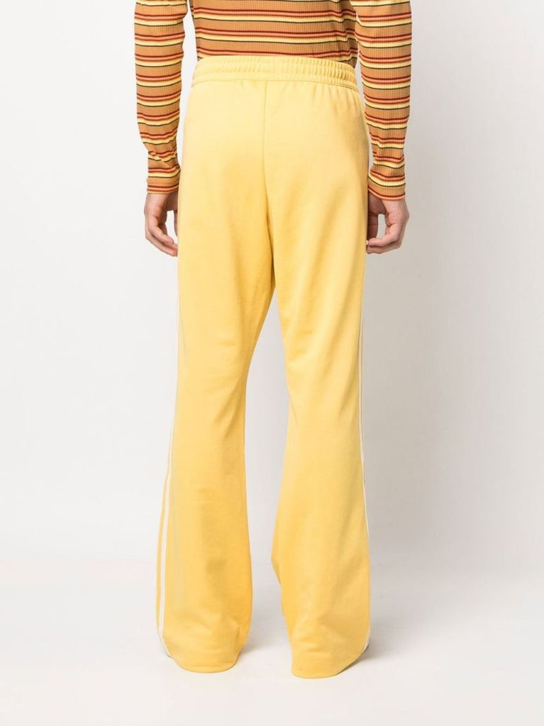 X Wales Bonner Yellow Logo Flared Track Pants