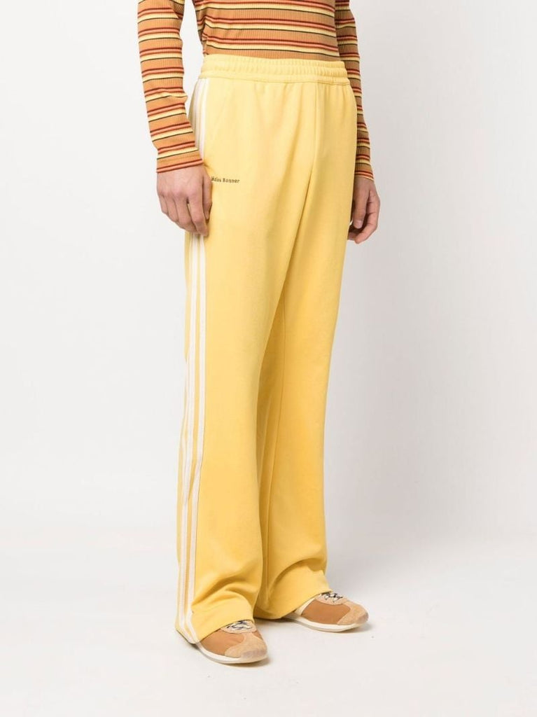 X Wales Bonner Yellow Logo Flared Track Pants