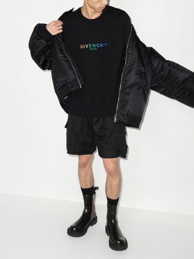 Black Pride Logo Cotton Sweatshirt