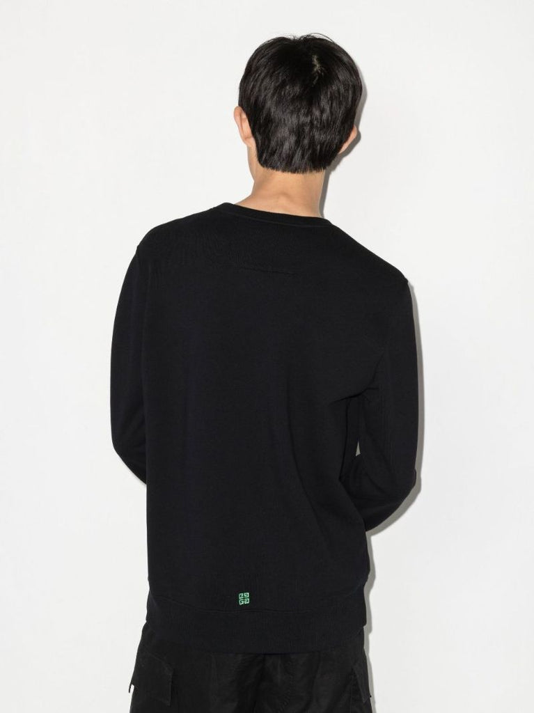 Black Pride Logo Cotton Sweatshirt