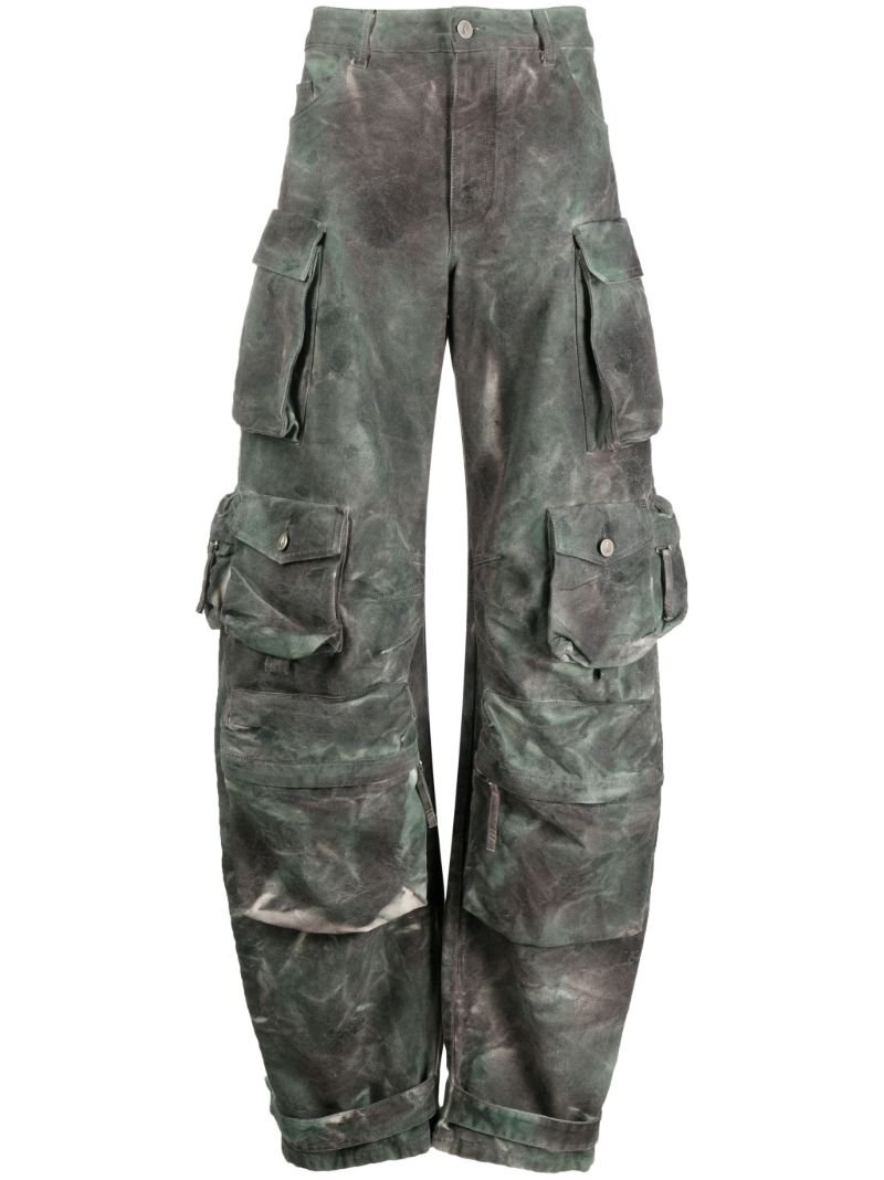 Green Fern Camouflage Cargo Trousers