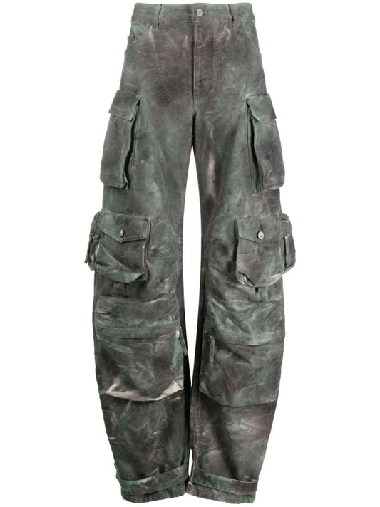 Green Fern Camouflage Cargo Trousers