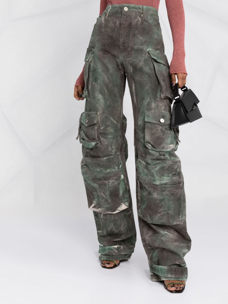 Green Fern Camouflage Cargo Trousers