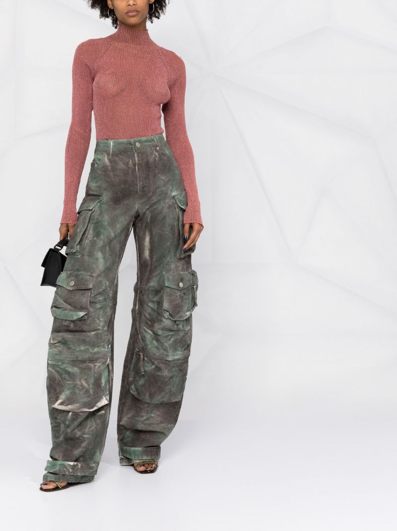 Green Fern Camouflage Cargo Trousers