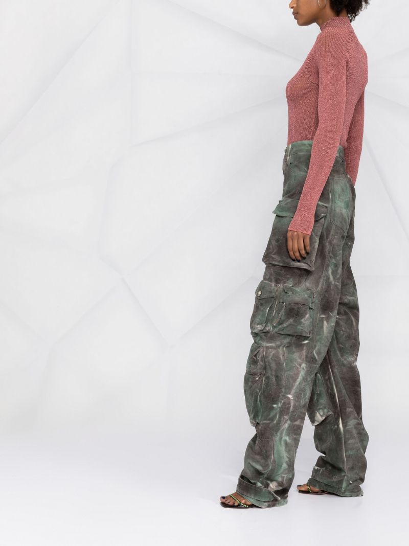 Green Fern Camouflage Cargo Trousers