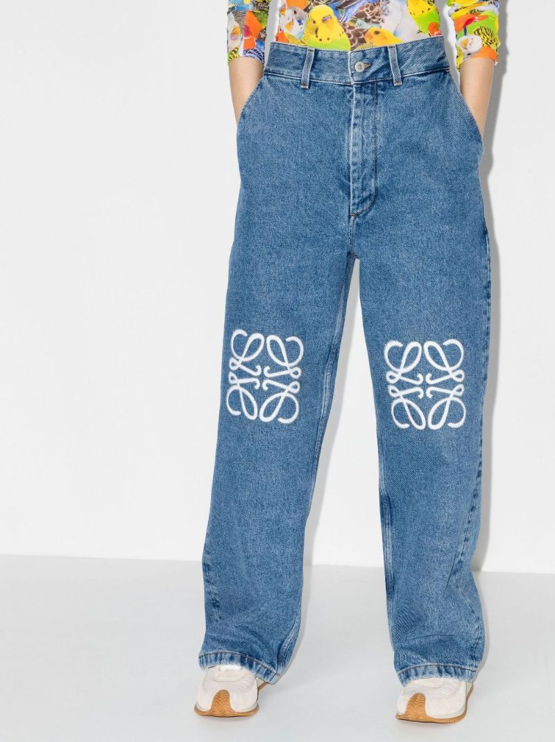 Blue Anagram Straight Leg Jeans