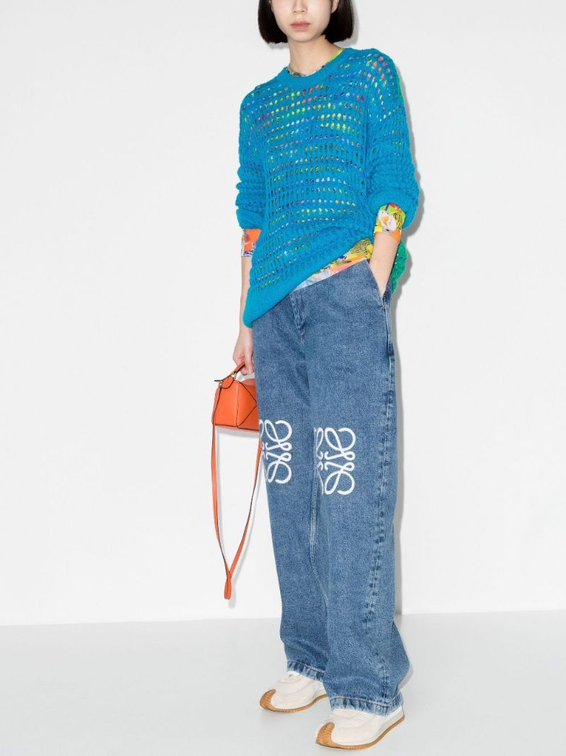 Blue Anagram Straight Leg Jeans