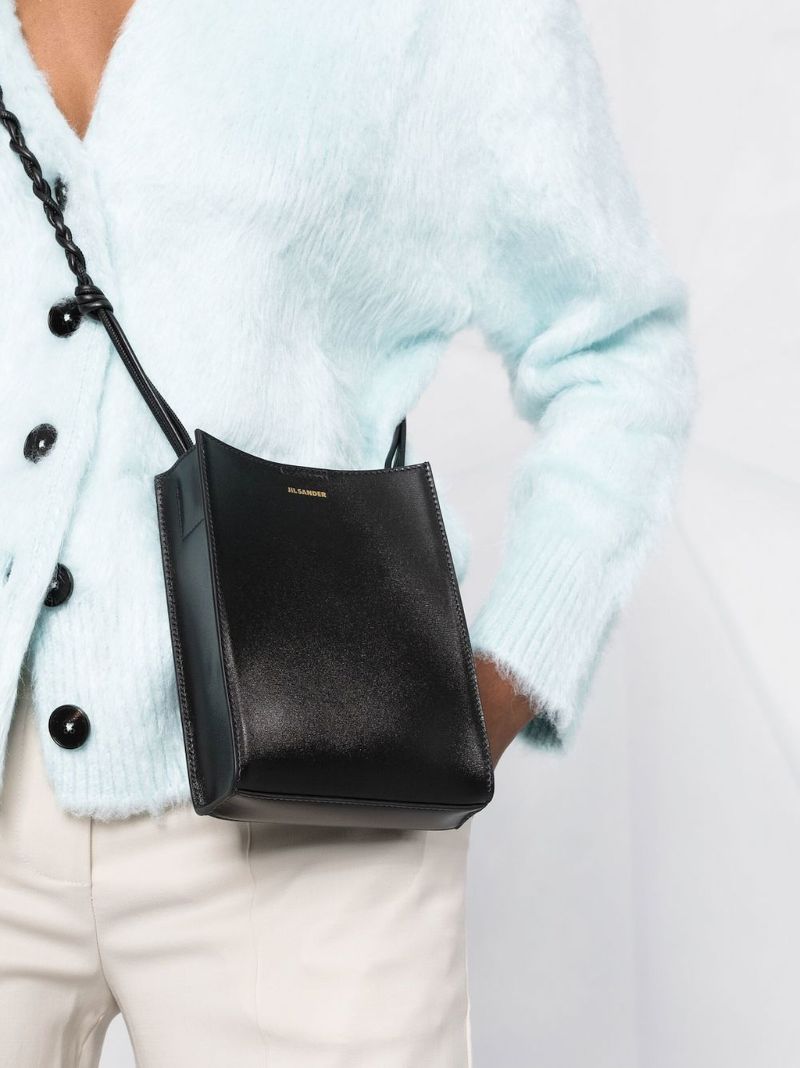 Black Tangle Small Leather Shoulder Bag