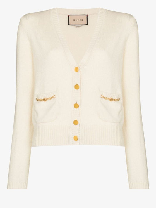 Horsebit Cashmere Cardigan