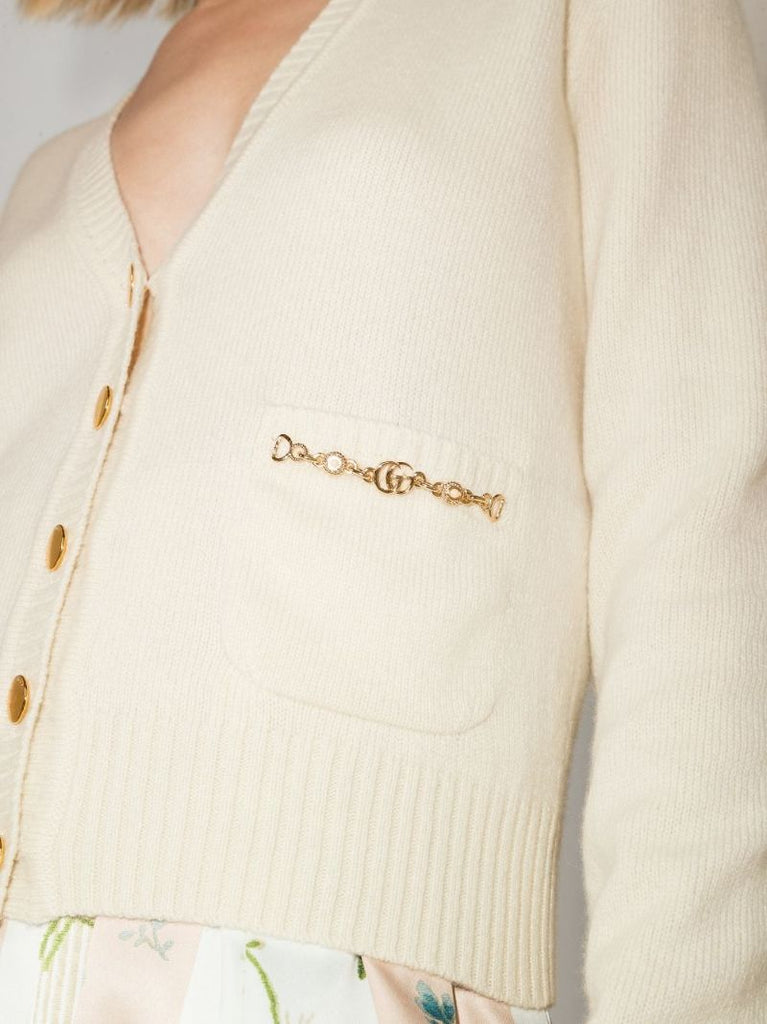 Horsebit Cashmere Cardigan
