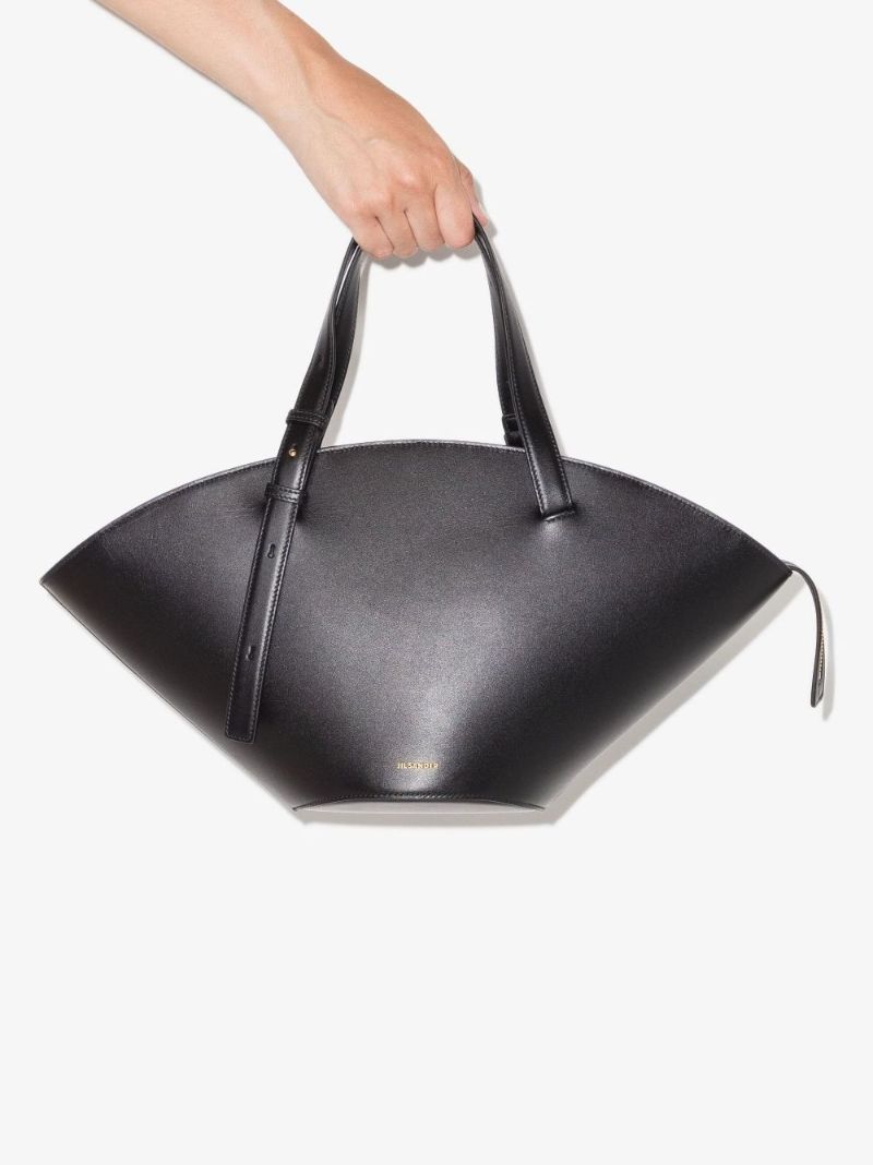 Black Sombrero Small Leather Tote Bag