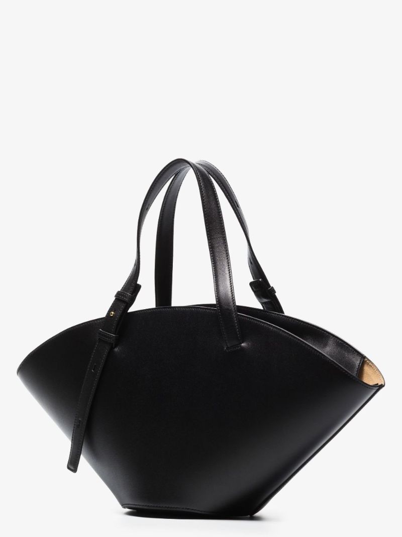 Black Sombrero Small Leather Tote Bag