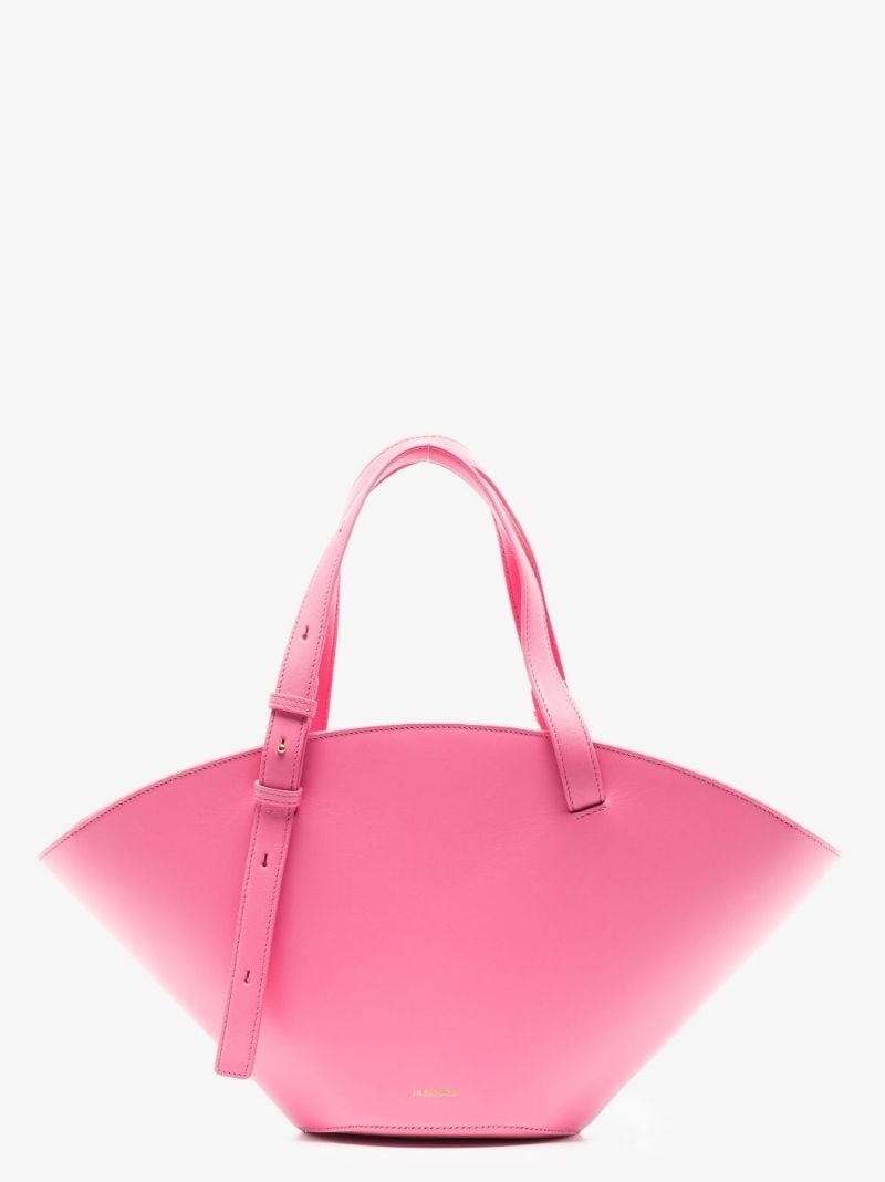 Pink Sombrero Leather Tote Bag