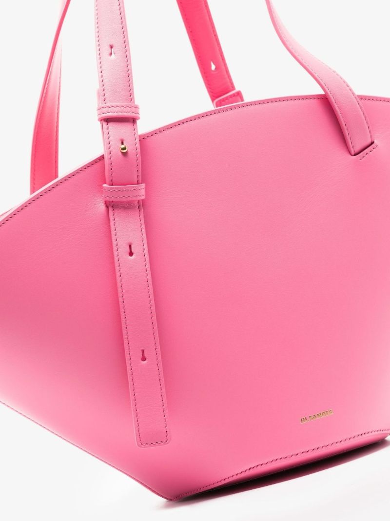 Pink Sombrero Leather Tote Bag