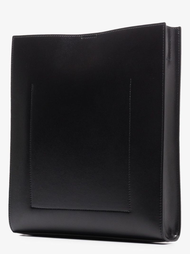 Black Tangle Medium Leather Cross Body Bag