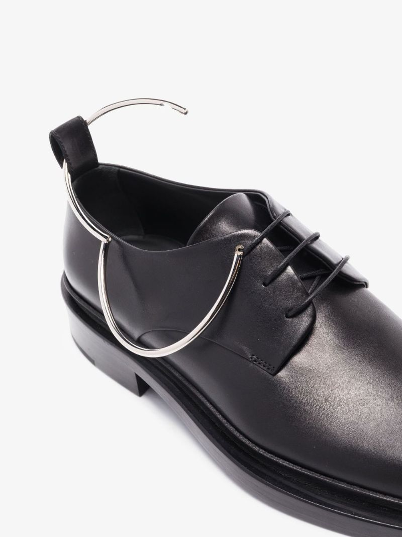 Black Royal Anklet Leather Brogues