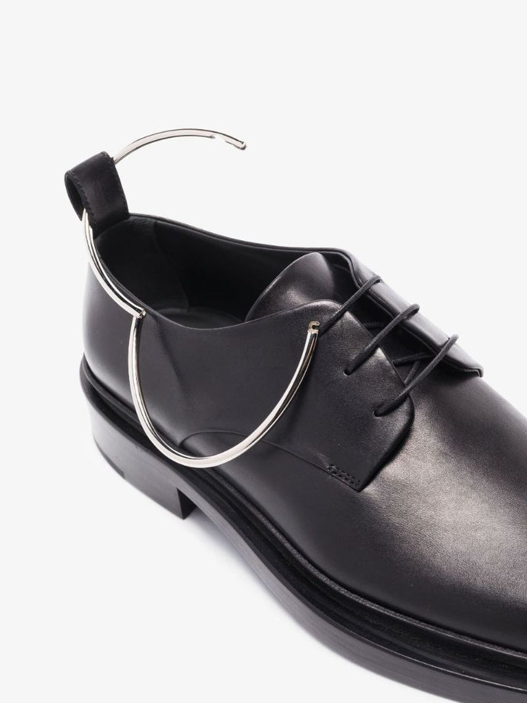 Black Royal Anklet Leather Brogues