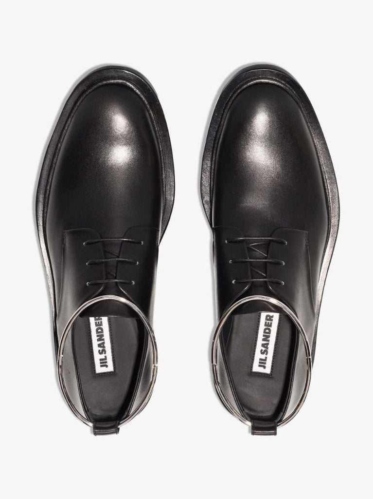 Black Royal Anklet Leather Brogues