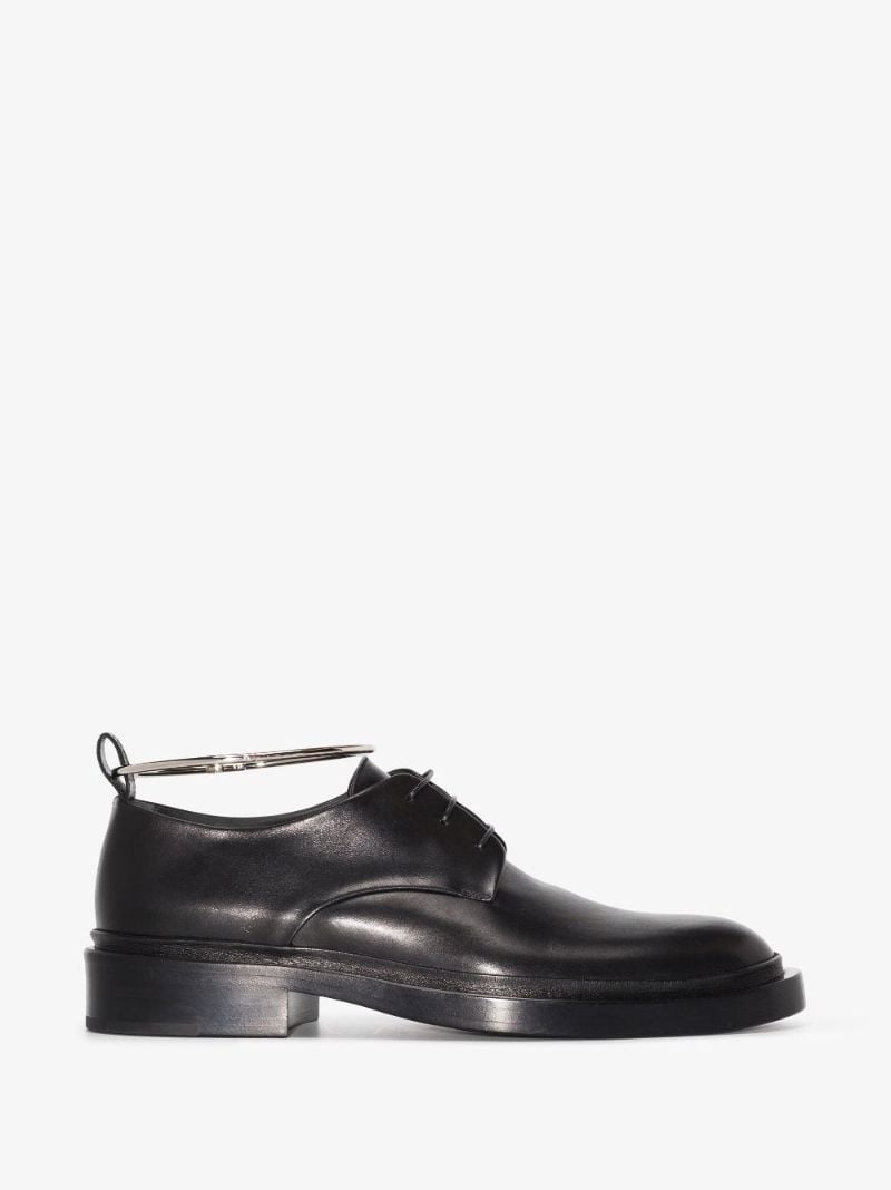 Black Royal Anklet Leather Brogues