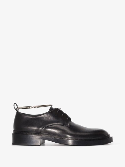 Black Royal Anklet Leather Brogues