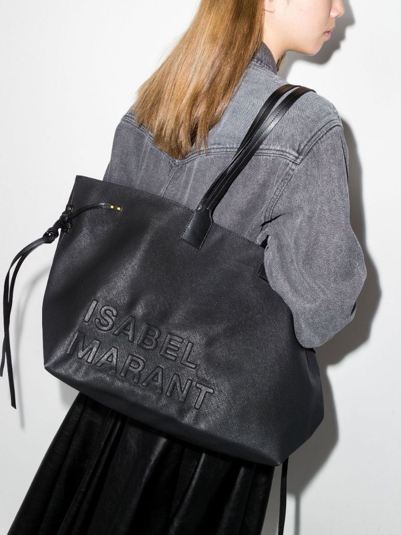 Black Wydra Large Tote Bag