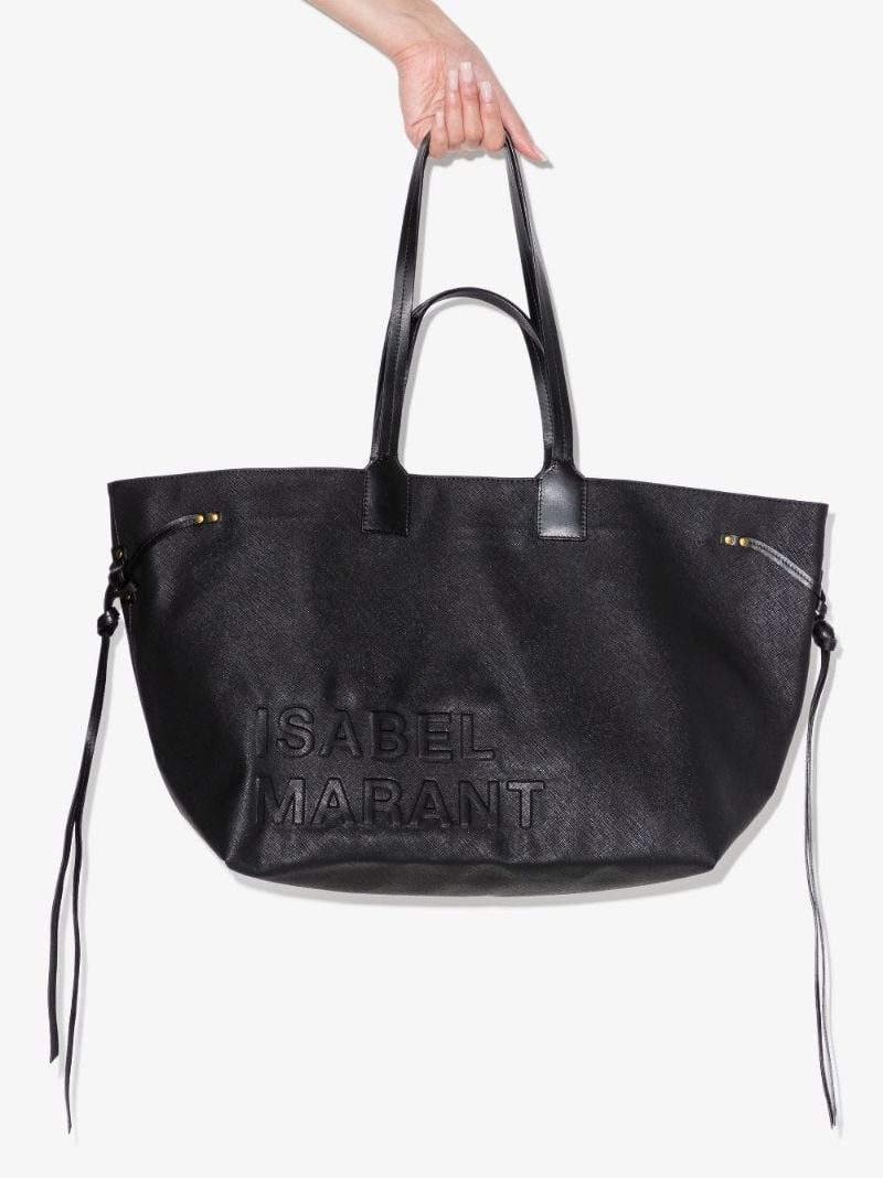 Black Wydra Large Tote Bag