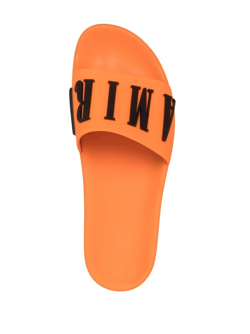 Orange Logo Rubber Slides