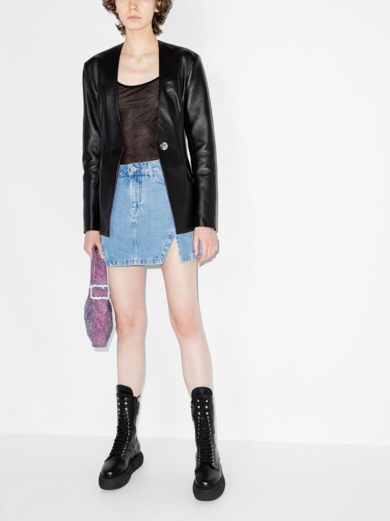 Lula Denim Mini Skirt