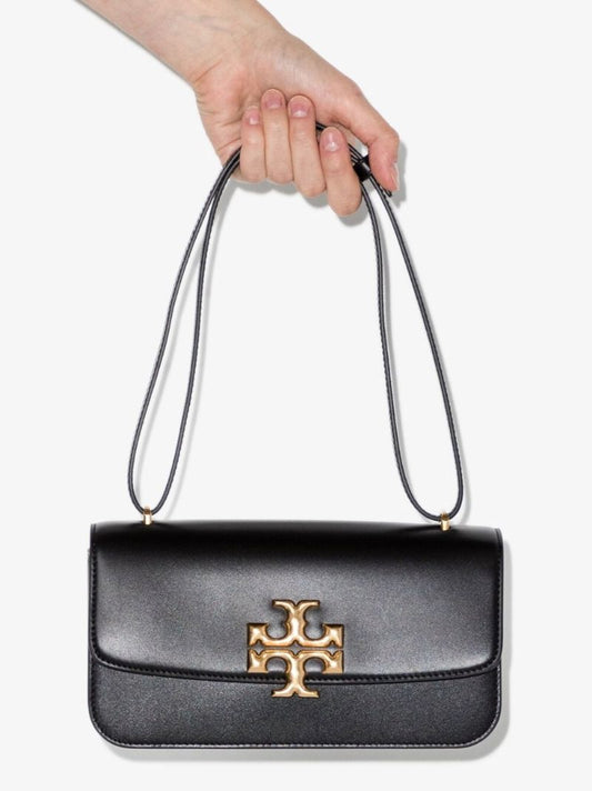 Black Eleanor Small Leather Shoulder Bag