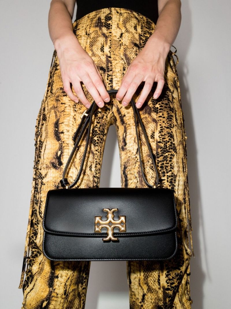 Black Eleanor Small Leather Shoulder Bag