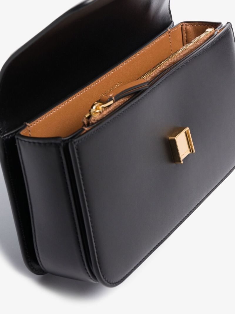 Black Eleanor Small Leather Shoulder Bag
