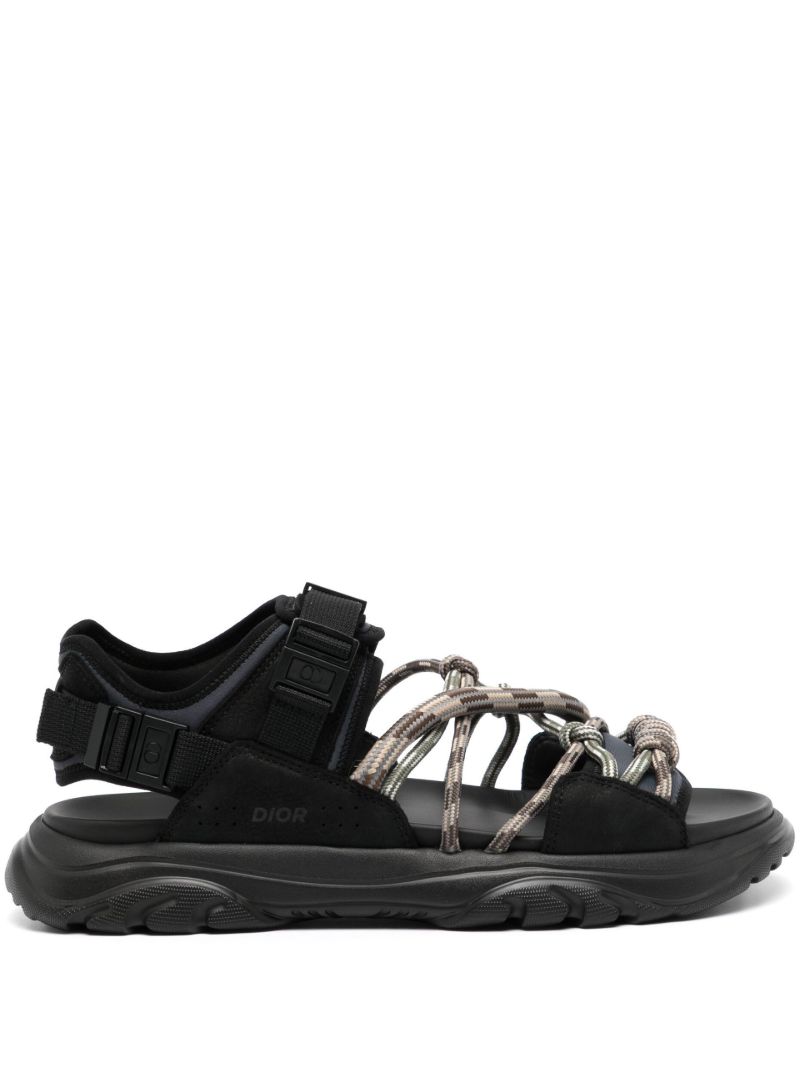 Black H-town Hiking Sandals