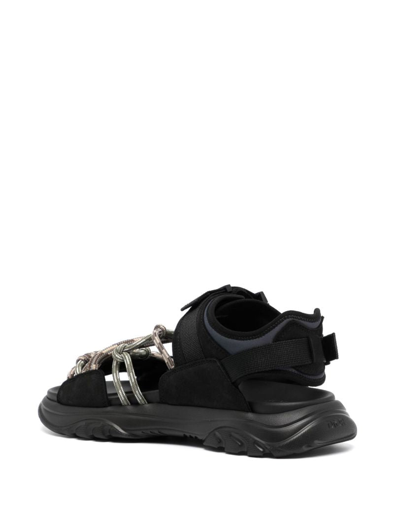 Black H-town Hiking Sandals
