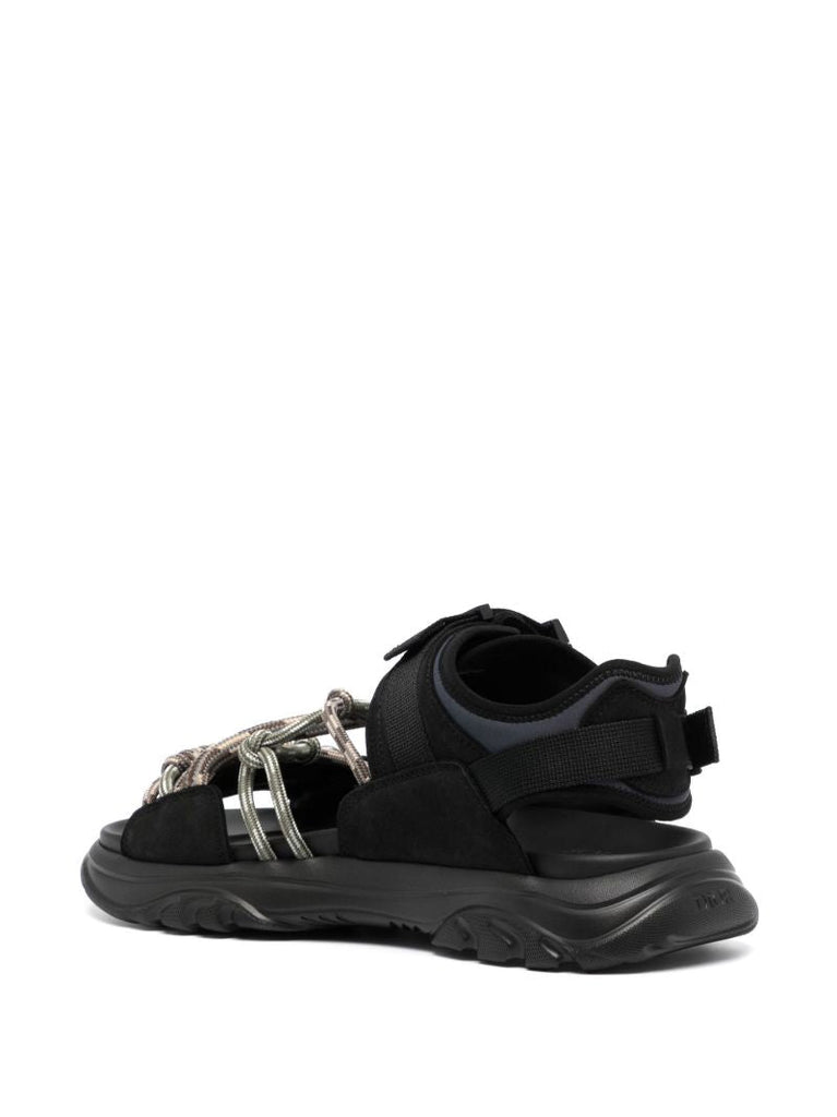 Black H-town Hiking Sandals