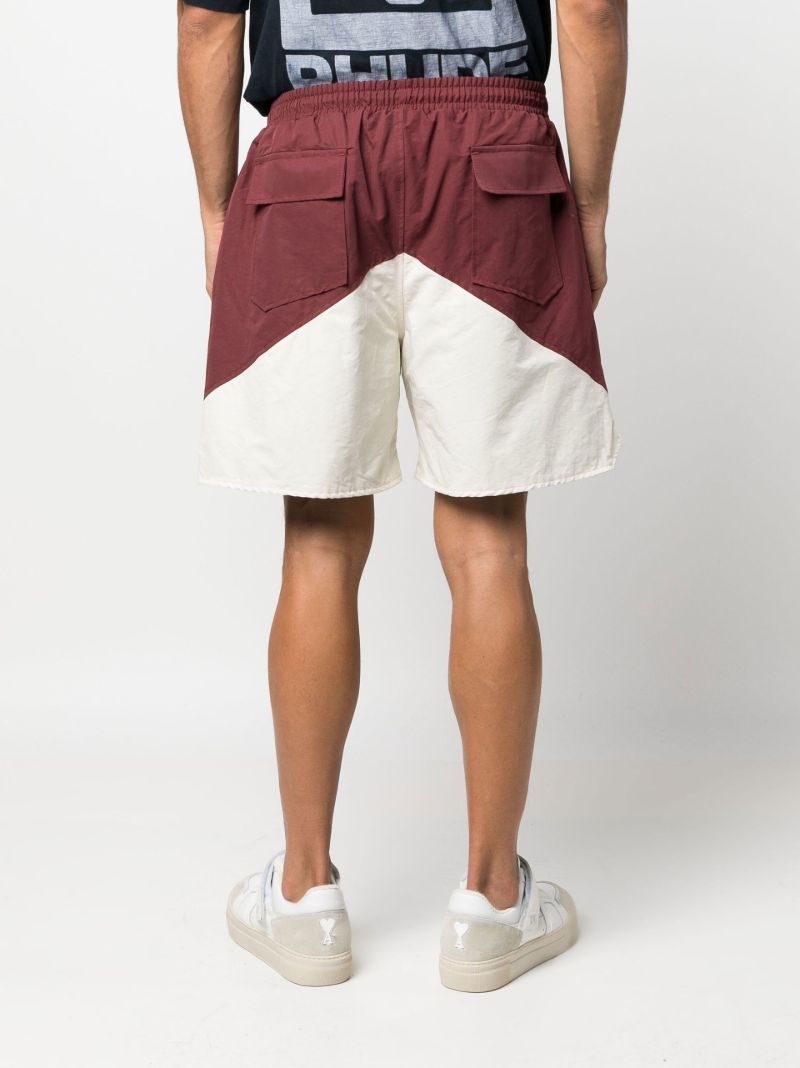 Red Yatch Logo Print Track Shorts